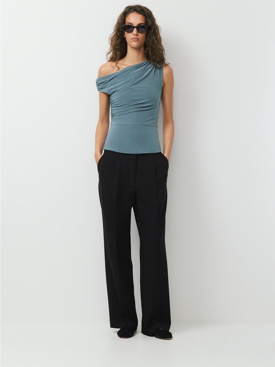 Aritzia Tops - NWT - Aritzia Babaton Smooth Matter Gallery Top - Blue Mirage - Large
